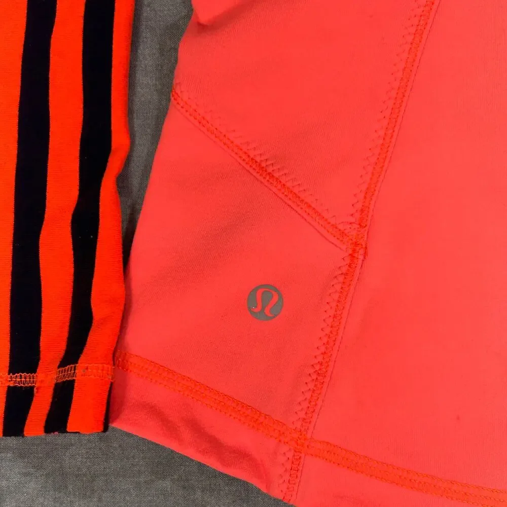 Lululemon Forme Jacket Classic Stripe Light Flare Inkwell Womens 6 Yoga Stretch